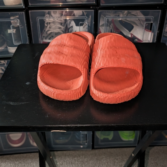 Orange ADILETTE 22 SLIDES (Sz 11) - Picture 2 of 5